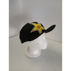 New Era 9FIFTY Rockstar Energy Drink Snapback Hat Black Yellow Star Logo One Siz